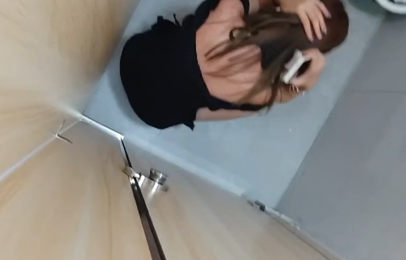 black dress and high heels